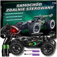Samochód zdalnie sterowany MONSTER HIGH-SPEED czarny 1:18 zasięg 30 m