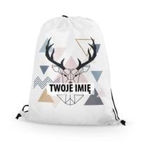 WORKO-PLECAK z Twoim imieniem Jeleń geometryczny 051