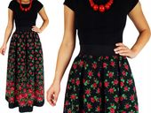 MAXI spódnica CLEO góralska DŁUGA spódniczka LUDOWA FOLK