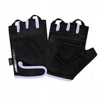GO ACTIVE Rękawiczki rowerowe DAMSKIE roz. M/L CZARNY FIOLET