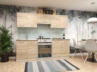 Zestaw mebli kuchennych Odessa TANIE Sonoma +Blat