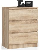 KOMODA K 60 cm 3 SZUFLADY DĄB SONOMA