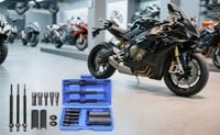 ZESTAW 12 ŚCIĄGACZY DO ŁOŻYSK WEWNĘTRZNYCH MOTOCYKLI PIĘĆ ROZMIARÓW