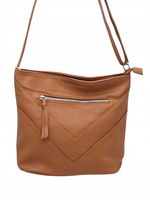 Herisson - torebka worek kieszonka na zamek przeszycia brązowy 1052L2070