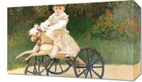 Obraz 50x30cm Jean Monet on His Hobby Horse, Monet Vintage