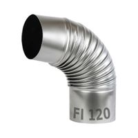 KOLANO PIECOWE fi 120mm KOLANKO DYMNE 90 STOPNI PIECOWE KOZA