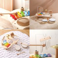 MUZYCZNY STOLIK Z DREWNA INTERAKTYWNY SENSORYCZNY MONTESSORI EDUKACYJNY