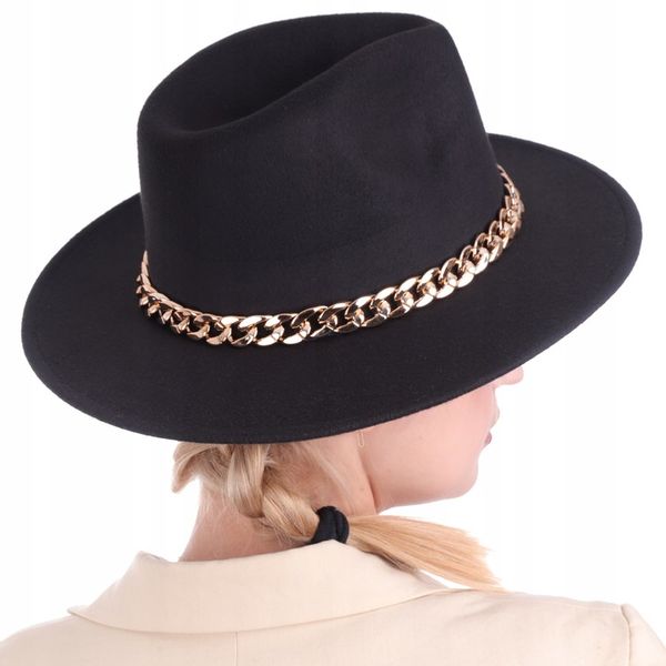 Modny Kapelusz damski filcowy zdjęcie 6