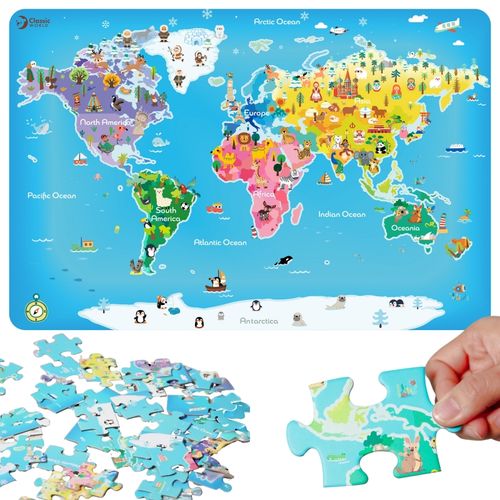 CLASSIC WORLD Puzzle Drewniane Mapa Świata na Arena.pl