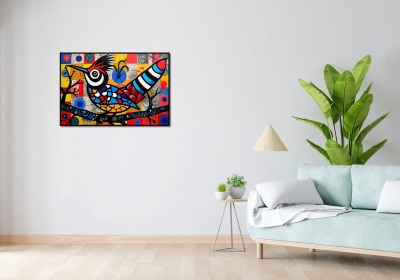 Plakat 91,5x61cm Ptak Na Wznak zdjęcie 4