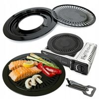 NAKŁADKA GRILLOWA do KUCHENKI turystycznej TRWAŁA POWŁOKA 32cm JAKOŚĆ