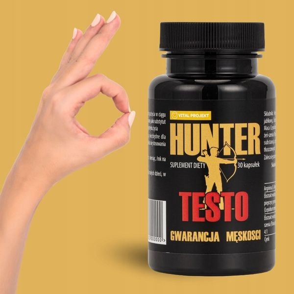 HUNTER TESTO TABLETKI NA POTENCJĘ EREKCJĘ LIBIDO POZIOM TESTOSTERONU WZWÓD zdjęcie 8