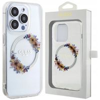 guess guhmp15xhfwfct iphone 15 pro max 6.7 transparent hardcase iml