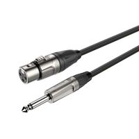 Roxtone kabel 1M,Jack 6.3mm Mono, 3 pinowe gniazdo XLR żeńskie, DMXJ210L1