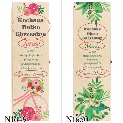 SKRZYNKI WINO PODZIĘKOWANIA DLA ŚWIADKA ŚWIADKOWEJ na Arena.pl