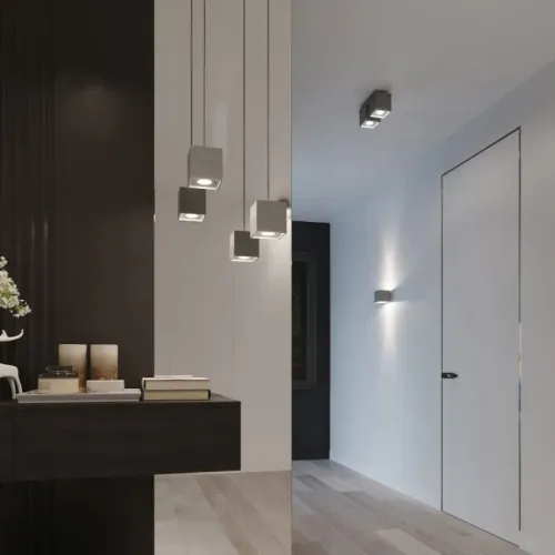 Lampa wisząca QUAD 1 szary na Arena.pl