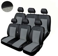 Pokrowce Premium do VW T-5 T5 6 osób 1+2 2+1 2003-2015r. szare