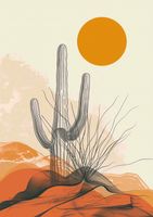 Plakat 42x59,4cm Pustynne Osamotnienie