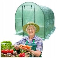Tunel Foliowy Ogrodowy Szklarnia 9m2 4,5x2x2m Foliak Zielony Na Warzywa