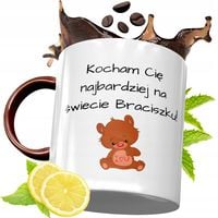 Kubek Bordowy Dla Brata Na Urodziny Prezent Z Nadrukiem Ze Zdjęciem