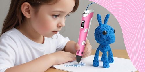 DŁUGOPIS 3D DRUKARKA MAGICZNY DŁUGOPIS 3D+ WKŁADY 160 METRÓW+ MATA OCHRONNA na Arena.pl