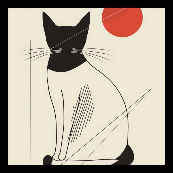 Plakat 20x20cm Czerwony Krąg zdjęcie 2