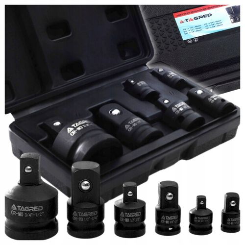 REDUKCJE ADAPTERY REDUKCYJNE 1/2 1/4 3/8 3/4 Udarowe z kulką blokującą x6 na Arena.pl