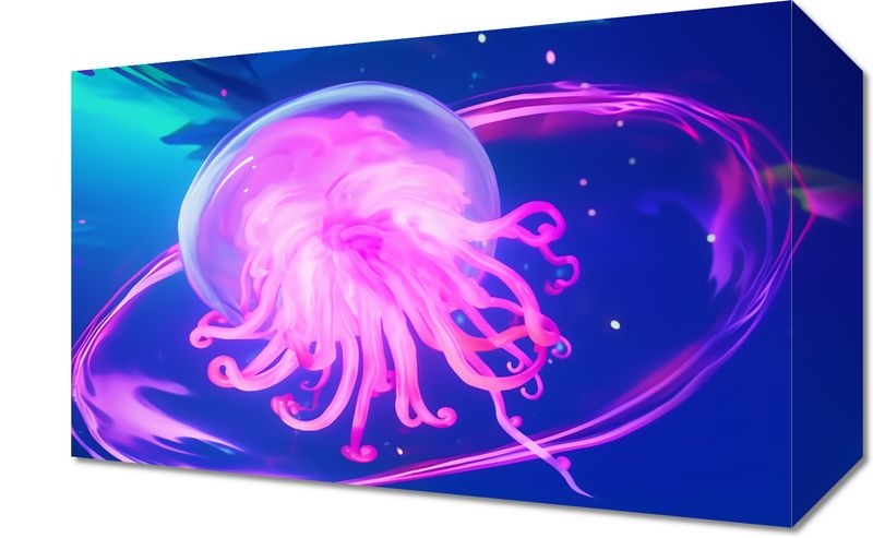 Obraz 30x20cm Neonowa Meduza zdjęcie 1