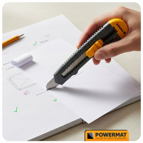 NÓŻ DO TAPET NOŻYK TAPICERSKI OSTRZE TAPECIAK 18MM WYSUWANE ŁAMANE OSTRZE na Arena.pl