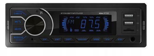 Xblitz RF100 Radio samochodowe Bluetooth USB x2 Micro SD MultiColor na Arena.pl