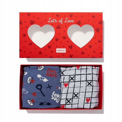 Kolorowe bokserki męskie SERCA SOXO prezent dla chłopaka na WALENTYNKI r. L na Arena.pl