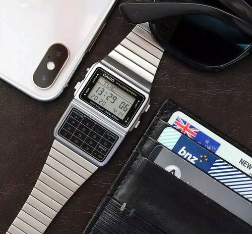 ZEGAREK MĘSKI CASIO VINTAGE DATABANK DBC-611-1D + BOX na Arena.pl