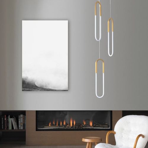 Lampa wisząca U-SHAPE mosiądz 60 cm na Arena.pl