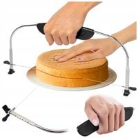 NÓŻ STRUNOWY DO CIĘCIA TORTU BISZKOPTU ERGONOMICZNA RĄCZKA WZMOCNIONY