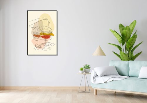 Plakat 68x101cm Cieniutki Burger na Arena.pl