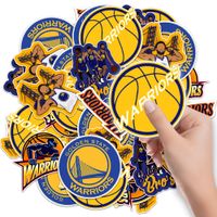 NAKLEJKI NA ZESZYT NALEPKA Z POSTACIAMI KOSZYKÓWKA WARRIORS WZORY 6 SZT