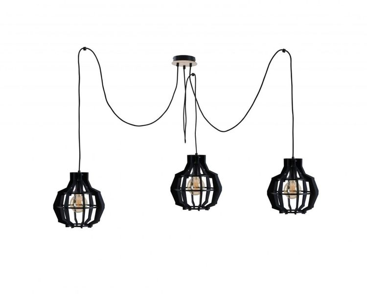 Lampa wisząca 3xE27 BENTO SMALL BLACK LONG 764 zdjęcie 1