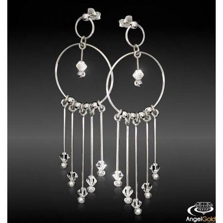 SREBRNE RUCHOME KOLCZYKI KOŁA NA SZTYFT PRÓBA SREBRA 925 na Arena.pl