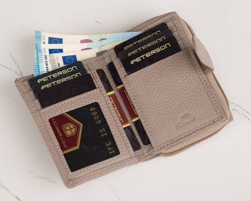 skórzana torebka damska w zestawie z portfelem - peterson na Arena.pl