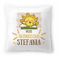 Poduszka Biała 40X40 Cm Dla Stefanii Córki Dziecka Z Nadrukiem Ze Zdjęciem