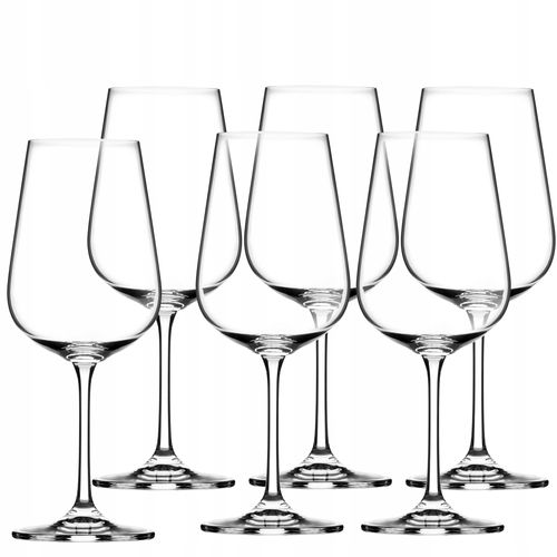 KIELISZKI DO WINA CZERWONEGO KOMPLET 6 SZT 450ML na Arena.pl