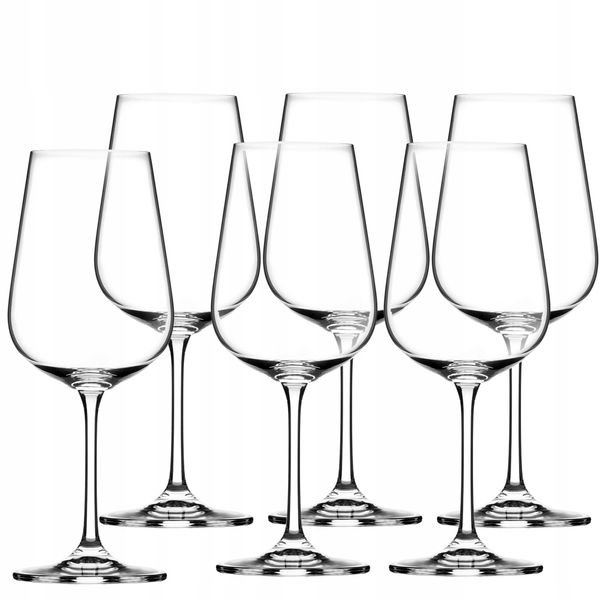 KIELISZKI DO WINA CZERWONEGO KOMPLET 6 SZT 450ML zdjęcie 3