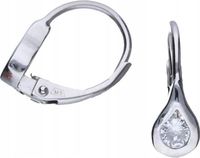 Srebrne kolczyki 925 modna Kropla łezka 1,36 g idealne na prezent damskie