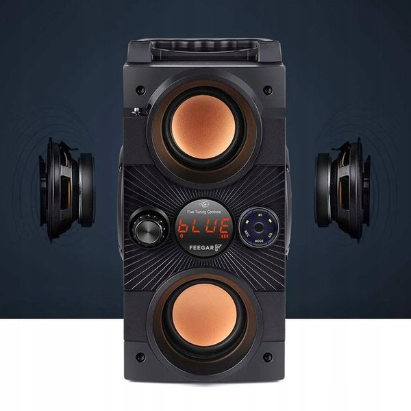 Głośnik Bluetooth Feegar 4000mah Radio USB SD AUX zdjęcie 2
