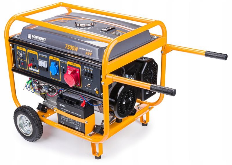 Agregat PRĄDOTWÓRCZY Generator 7500W 230V 400V AVR PM-AGR-7500M-EL zdjęcie 3
