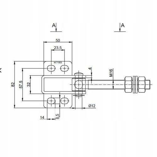 ZAWIAS GIĘTY REGULOWANY 180 STOPNI ZAWIASY DO FURTKI BRAMKI BRAMY M16 na Arena.pl