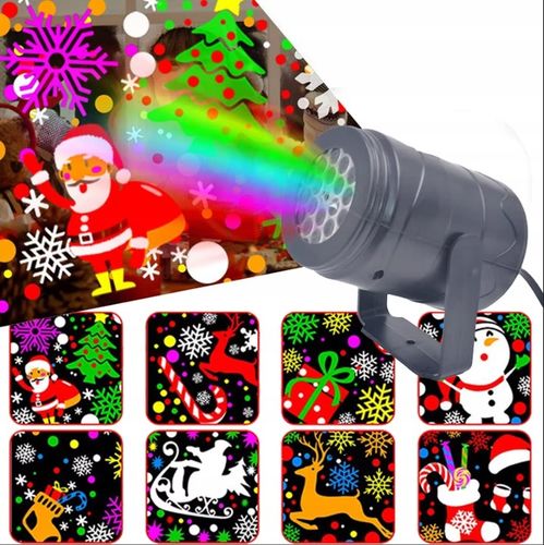 Projektor laserowy świąteczny led rzutnik wewnętrzny i zewnętrzny PREZENT na Arena.pl