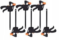 6x ŚCISK STOLARSKI UCHWYT JEDNORĘCZNY SZYBKOZACISKOWY SOLIDNY ZACISK