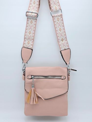 Erick Style - torebka listonoszka skóra ekologiczna pasek BOHO różowy A0951 na Arena.pl