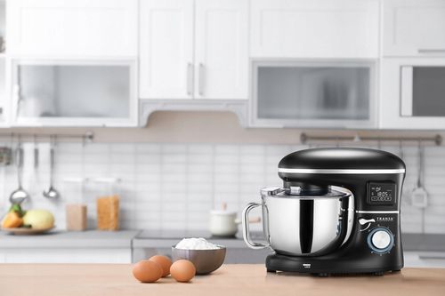 Robot planetarny z podgrzewaną misą Kuchenny Czarny MISA 6L DUŻA MOC 3000W na Arena.pl